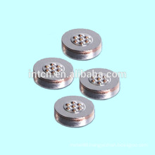 Electrical bimetal welding button contact